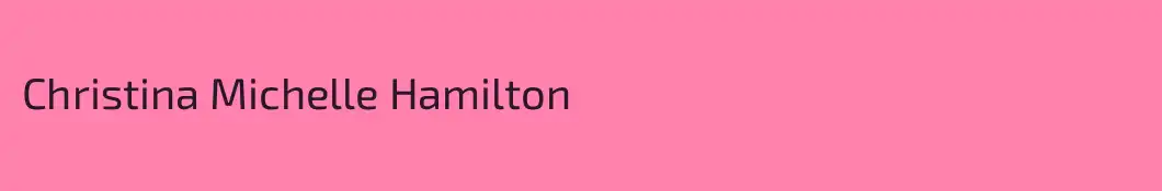 Christina Michelle Hamilton